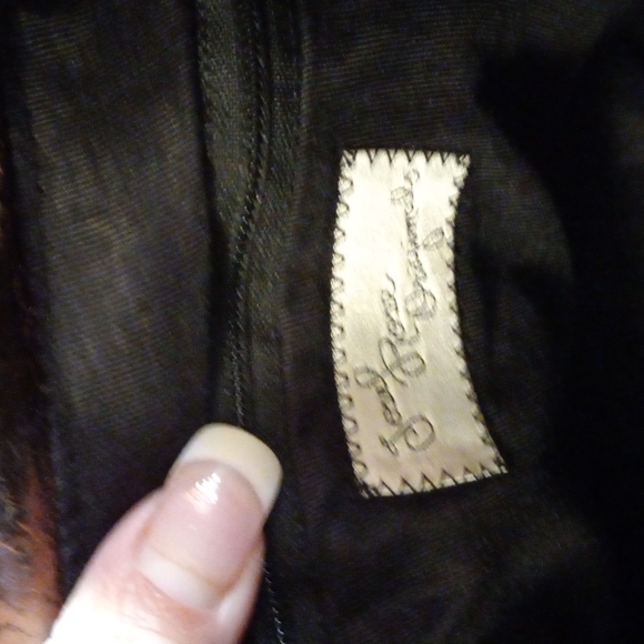 Large leather clutch bag - Picture 8 of 8